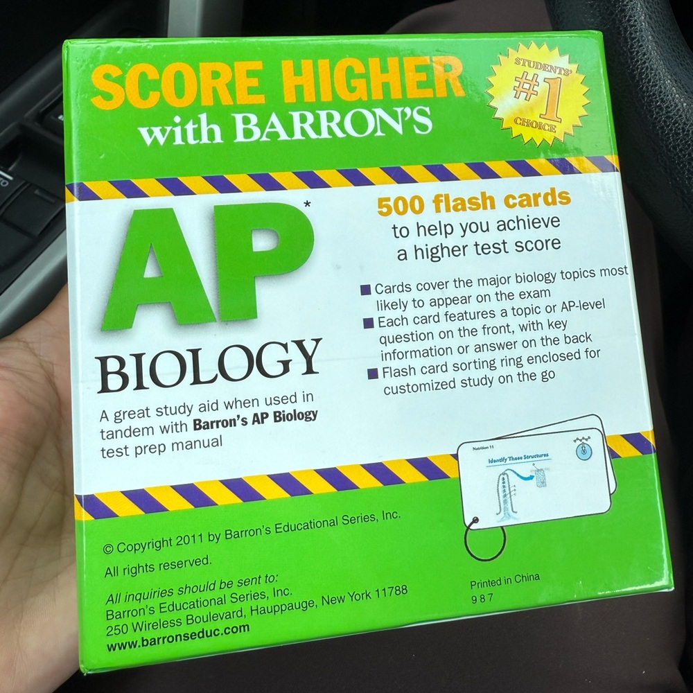 AP Biology Flash Cards - Green